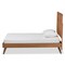 Baxton Studio Noela Mid-Century Modern Walnut Brown Finished Wood Twin Size Platform Bed 186-11138-11159-Zoro - alternate 2